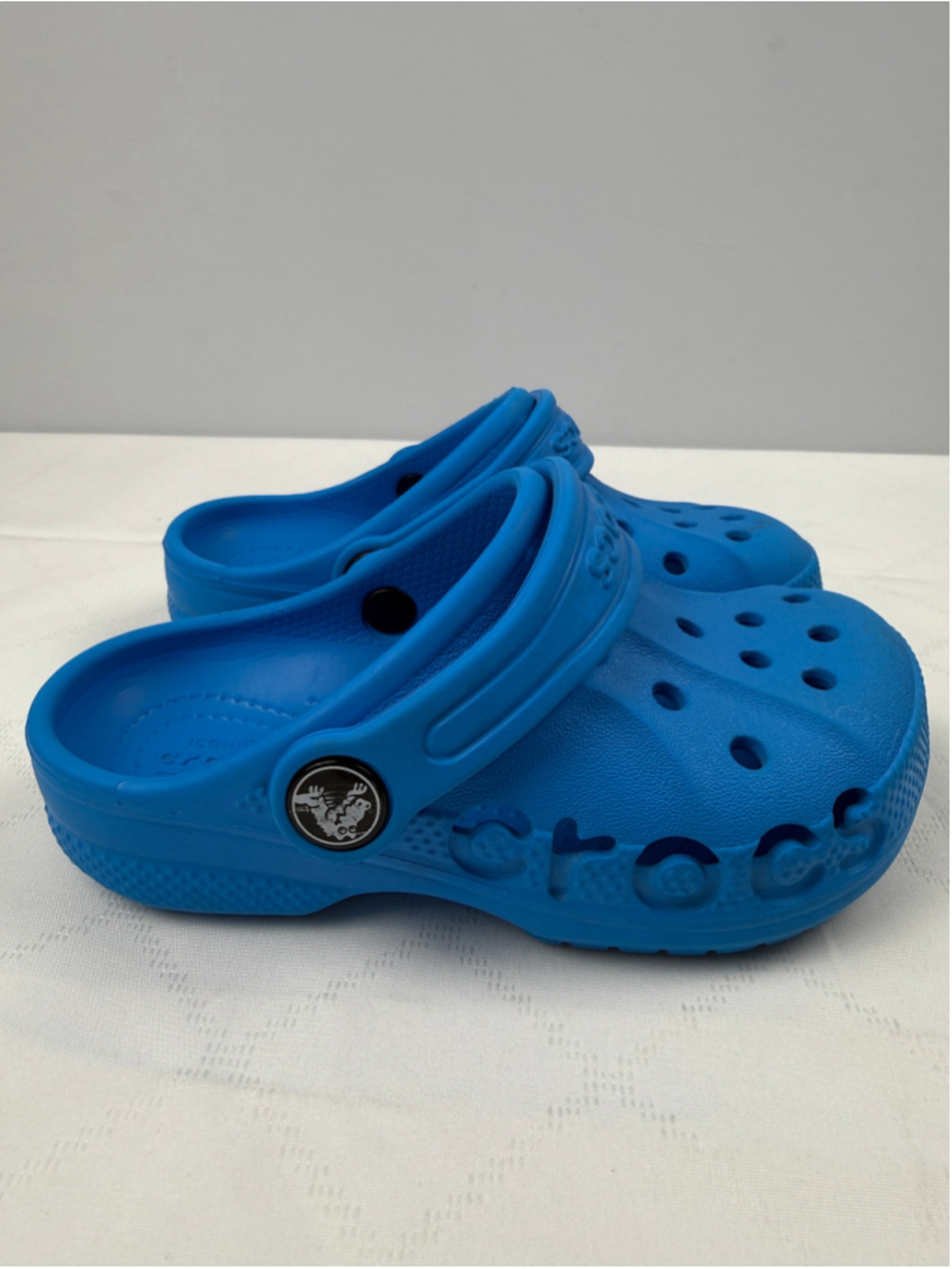 Kids Crocs Baya Unisex Toddler Blue Clogs Size 9